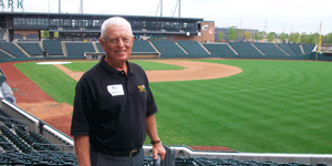 Eugene Mayer served as the turf consultant at Nationwide Park