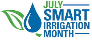 SIM_COLOR Logo: July Smart Irrigation Month