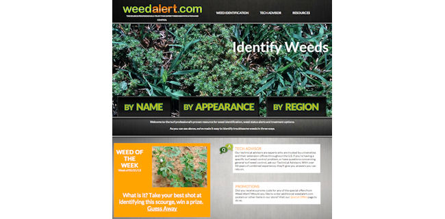 screenshot: weedalert.com