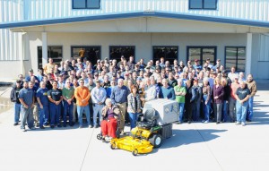 Walker Manufacturing produced mower No. 125,000 Oct. 18, 2013. Photo: Walker Manufacturing.