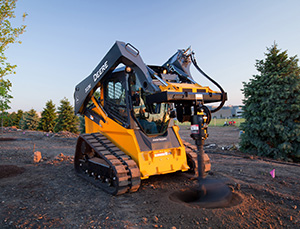 John Deere's new 323E compact track loader is added to its E-Series line. Photo: John Deere