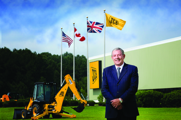 John Patterson retired from the position of chairman and CEO of JCB, North America. Photo: JCB.