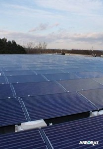 Photo: Arborjet's solar-powered roof