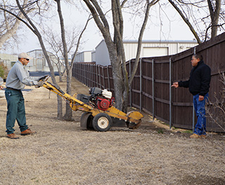 Stump-grinding