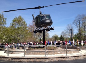 The Huey Helicopter Plaza was constructed as part of an EP Henry HeroScaping project in Holmdel, N.J.