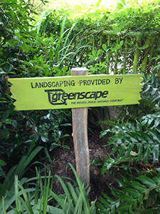 A plaque recognizes Greenscape’s contribution to the Marbles Kids Museum, following its 2013 project there. Photo: Greenscape