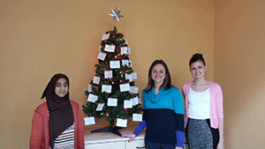 In 2013, staff members purchased holiday gifts for a homeless child via the Homeless Children’s Playtime Project. Photo: Nemetschek Vectorworks