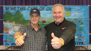 (From left) Robert Wyland and Rob Starr. Photo: Toro