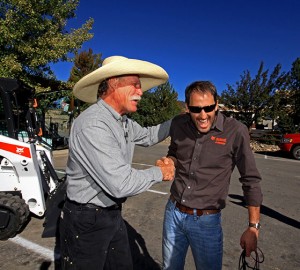 From left: Steve Klumker and Jim Duke, owner of Bobcat of Durango. Photo: Bobcat