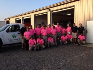 The Southwest Landscape Management team last October. Photo: Southwest Landscape Management