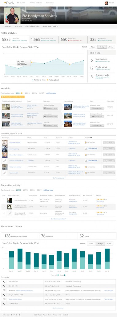 Porch-Pro-Dashboard