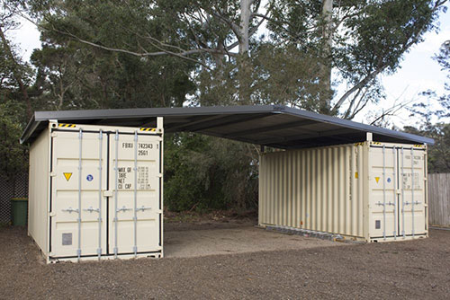 Podroof's steel roof kits are available in custom sizes. Photo: PodRoof