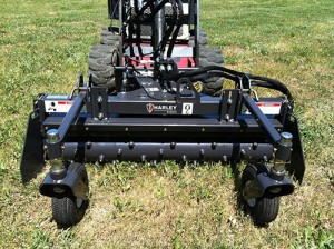 Power box rakes (pictured here) are ‘the mainstay’ for contractors for grading, says Stephen Kingsley of Paladin.