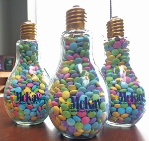McKay clients receive oversized, M&M-filled light bulbs as seasonal gifts.