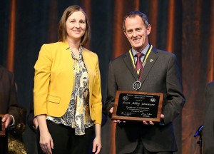 Bartlett VP Scott Jamieson receives a Certificate of Distinction from the Purdue Agricultural Alumni Association. Photo: Bartlett