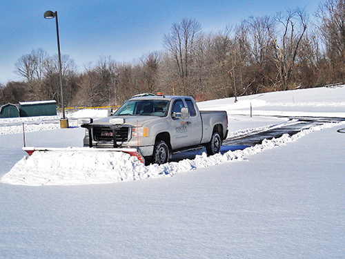 As the company grows, maintenance services, like snow, will expand. Photo: Exscape Designs