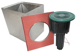 Underhill now offers seven new valve boxes for its Mirage long-throw sprinklers. Photo: Underhill