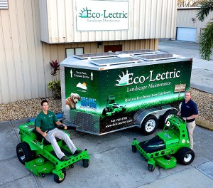 Though Eco-Lectric Landscape Maintenance has a slew of nongas handheld product brands, it sticks with Mean Green Products’ mowers. Photo: Eco-Lectric