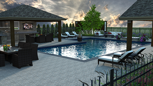 Software that creates 3-D renderings is another trend among landscape design software users. Photo: Cedar Springs