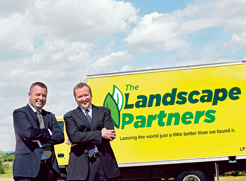 David Minor (right), CEO, and Rick Onstott, president, lead The Landscape Partners, based in Fort Worth, Texas.