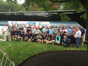 Attendees of the symposium after a tour of ND Landscape's facility.
