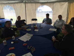 ND Landscape's owners share business techniques during the facility tour.