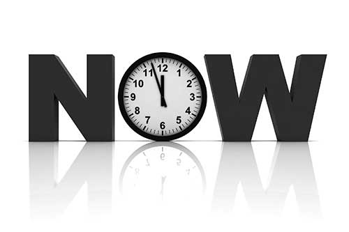 Now. Photo illustration: ©iStock.com/alexsl