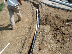 PVC irrigation pipe has been used historically on the West Coast.