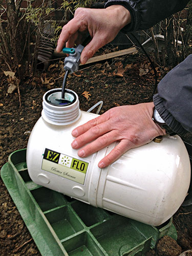 Fertigation typically requires fewer nutrients, control products and water than traditional methods.