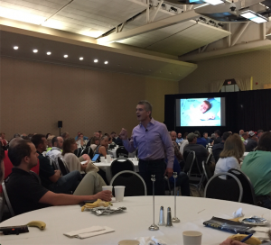 James Rouse, M.D., author of Eat Think gives the keynote address at the Snow & Ice Symposium June 24 in Providence, R.I.