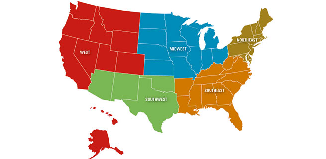 chart: LM by region