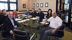 A Jeffrey Scott peer group convenes with Mariani Landscape CEO Frank Mariani and President Fred Wacker.