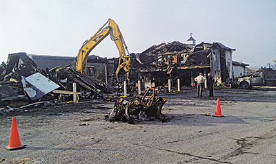 Separation Scott Burk says keeping his equipment in different areas on the property helped avoid an even more devastating loss.