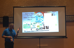 Dave Boulter, vice president of Real Green’s Forms division, shared his expertise in printing with tips on maximizing your print, direct mail and digital marketing budgets. “It starts with data,” he told attendees. “Build it, and they WILL come.”
