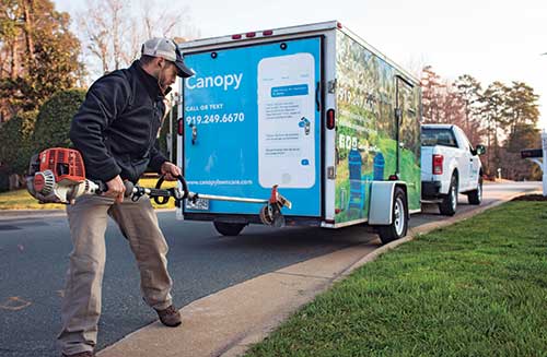 Most clients communicate with Canopy through text message.