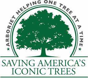 Arborjet Helping One Tree at a Time - Saving America's Iconic Trees logo