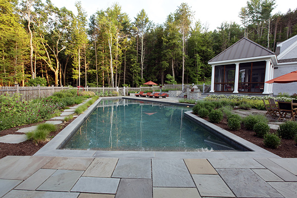 After shot of view from pool house
