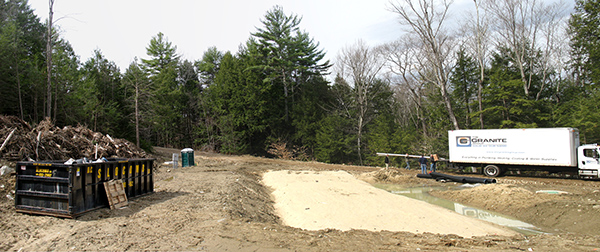 Before shot of leach field