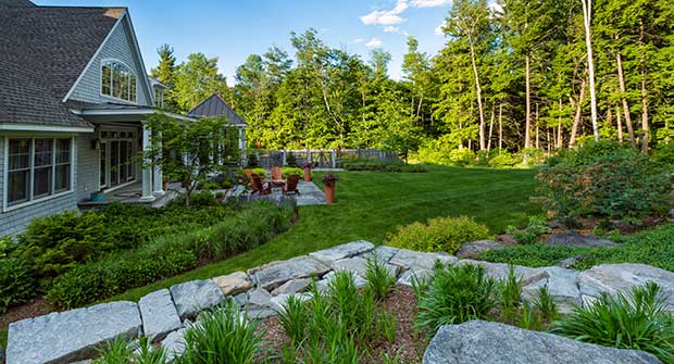 Backyard active and passive recreation at a Pellettieri Associates project in Amherst, N.H. Photo: Jeff Dachowski, Dachowski Photography