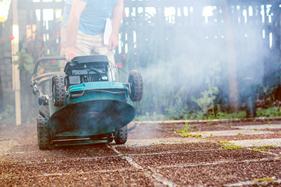 broken mower