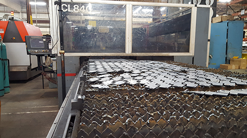 Laser-cut material
