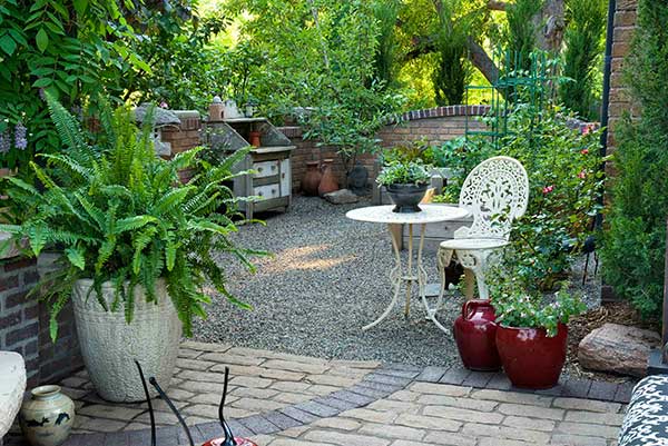 Gravel patio