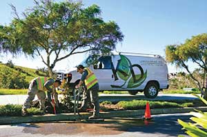 K&D Landscaping crews and truck