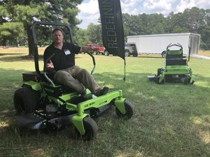 Corey Fisher demos Greenworks Lithium Z zero-turns