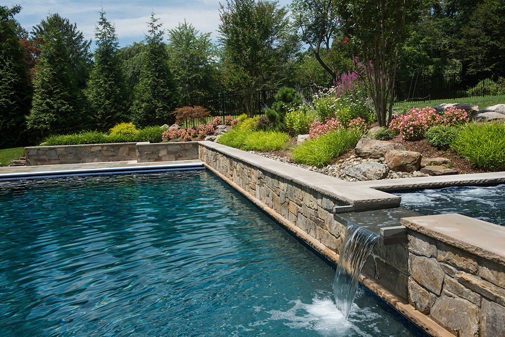 Close-up of spa waterfall (Photo: Hilary Schwab)