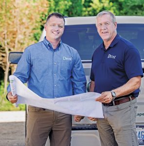 Drost Landscape’s owner Bob Drost (right) and GM Dale Drier; Photo: Molly Hauxwell Currier