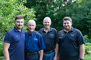 Three generations: Lively men (Photo: Blue Jay Sprinkler Systems)