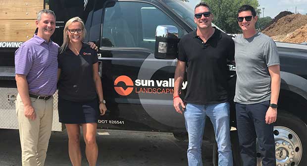 LM Sales team and Sun Valley (Photo: LM Staff) Landscaping GM