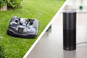 Husqvarna Automower and Amazon Alexa (Photo: Husqvarna)