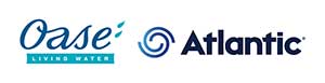 Oase Living Water and Atlantic Water Gardens logo (Logos provided by Atlantic Water Gardens)